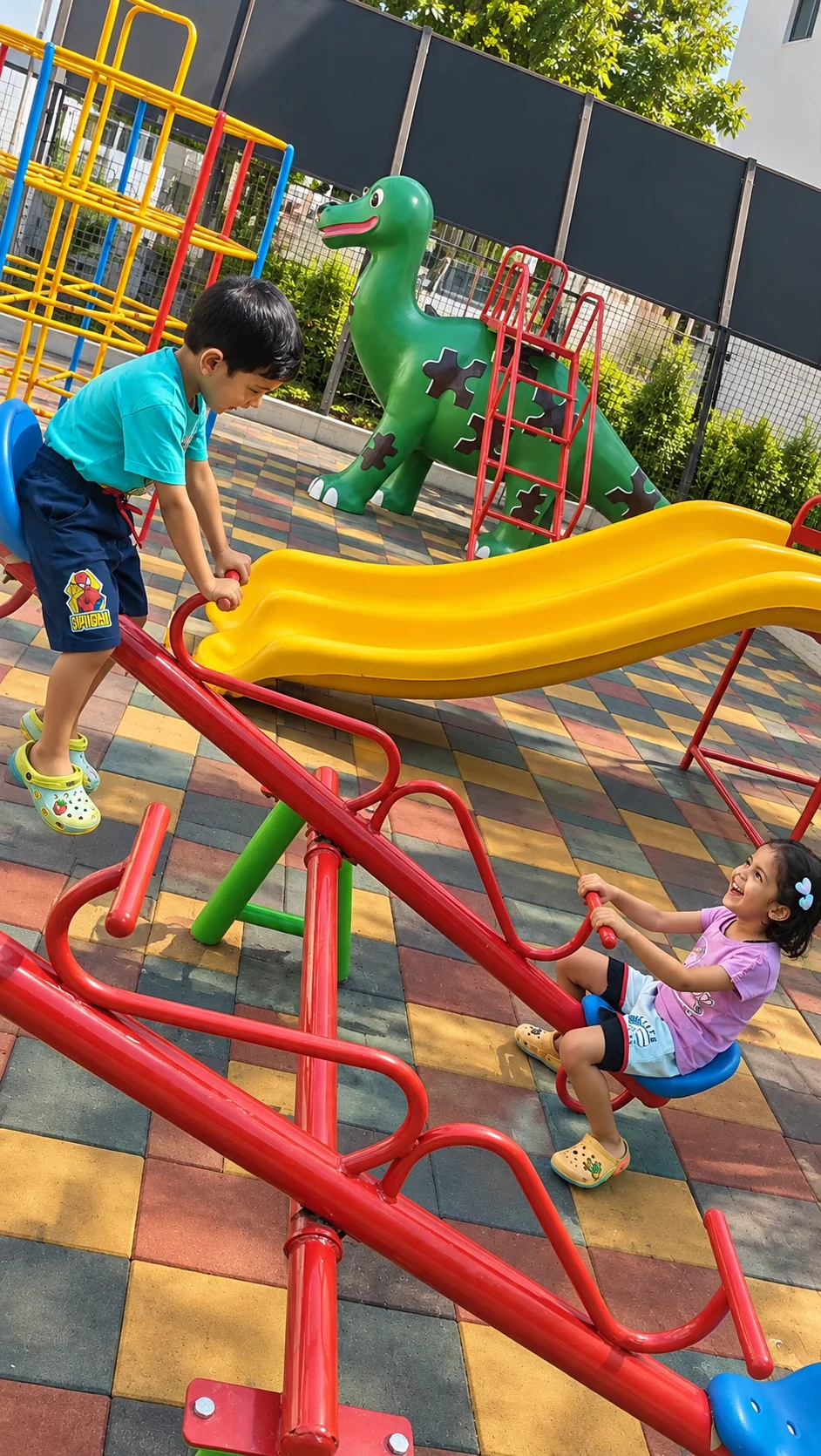 Outdoor Seesaw Fun