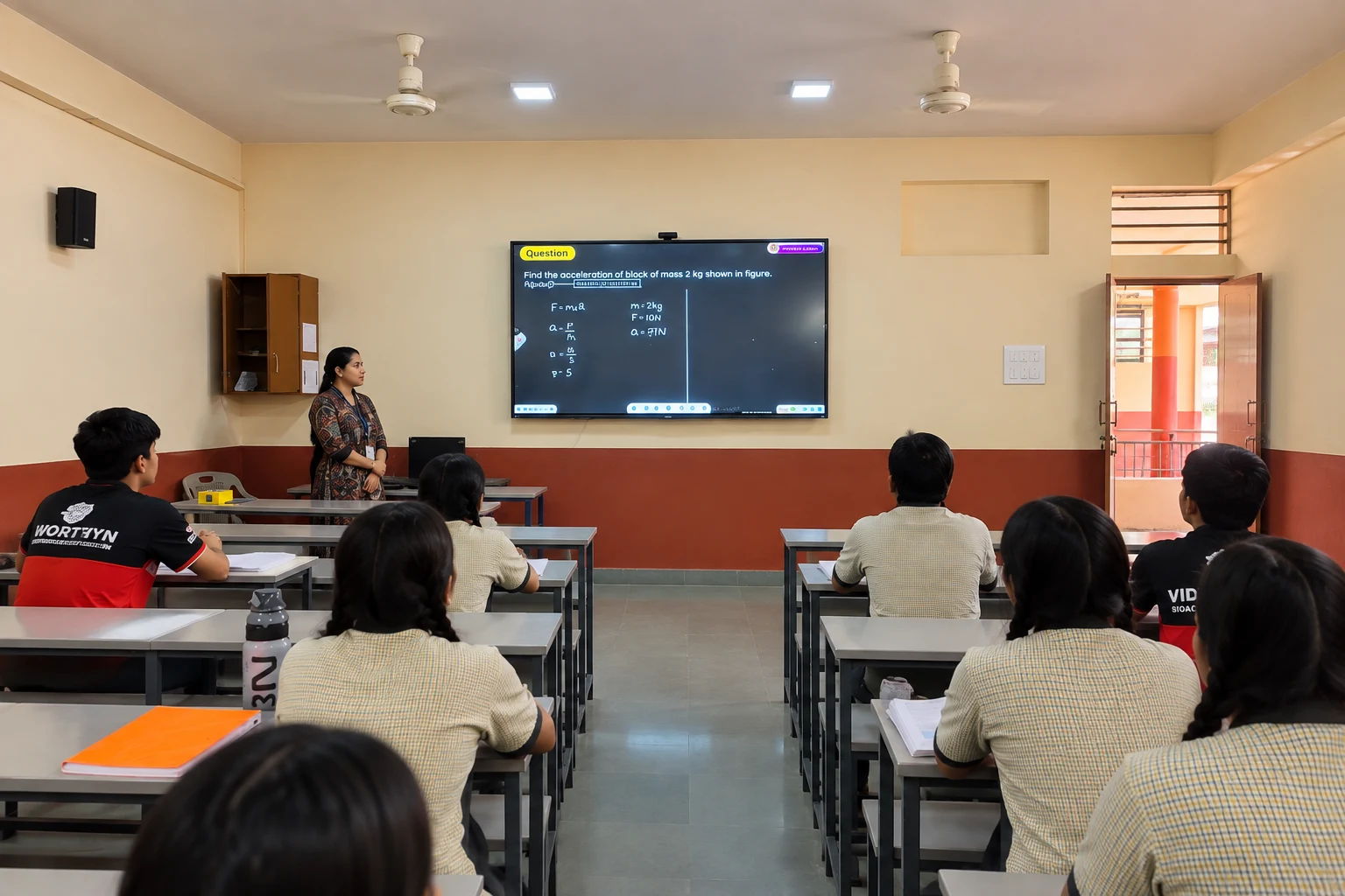 PhysicsWallah smart classroom session at Alpha School
